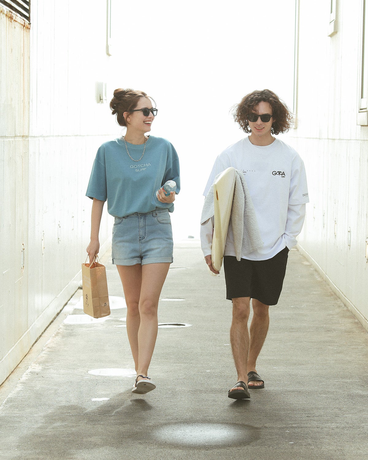 左/ブルー：172cm(XLサイズ着用)