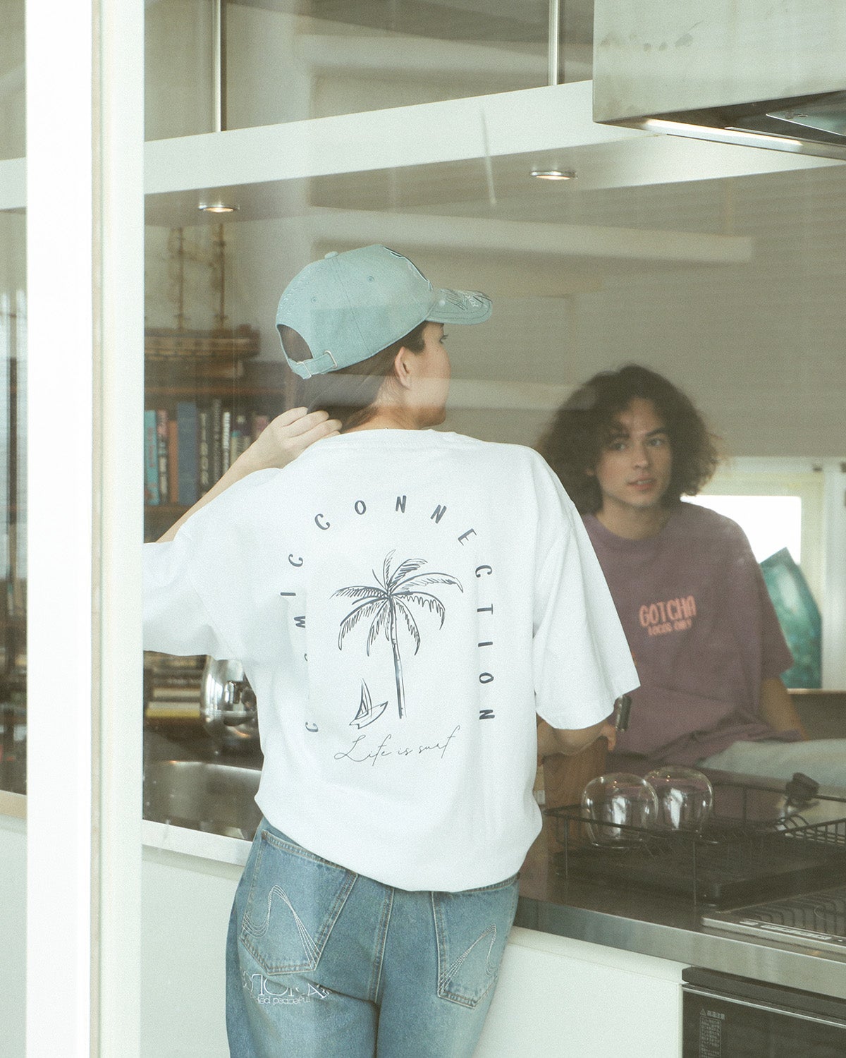 左/ホワイト：172cm(XLサイズ着用)