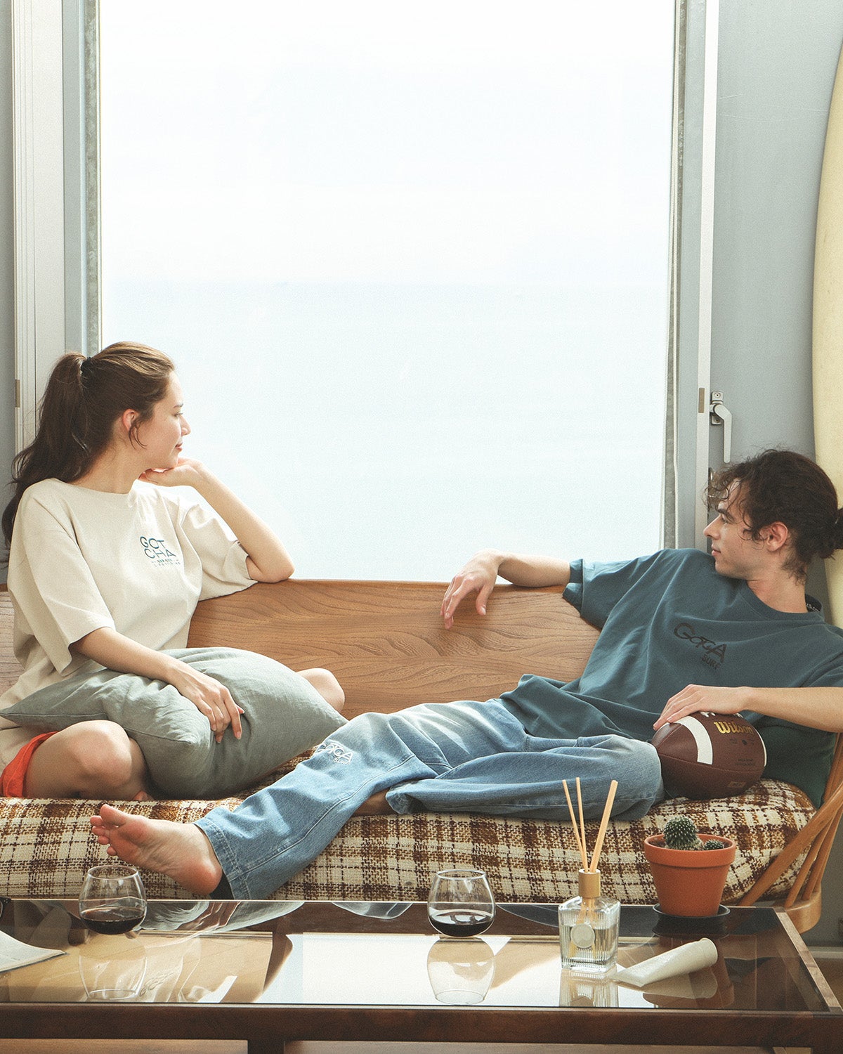 右/ネイビー：175cm/66kg(XLサイズ着用)