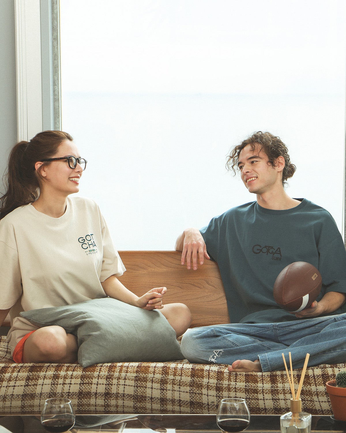 右/ネイビー：175cm/66kg(XLサイズ着用)