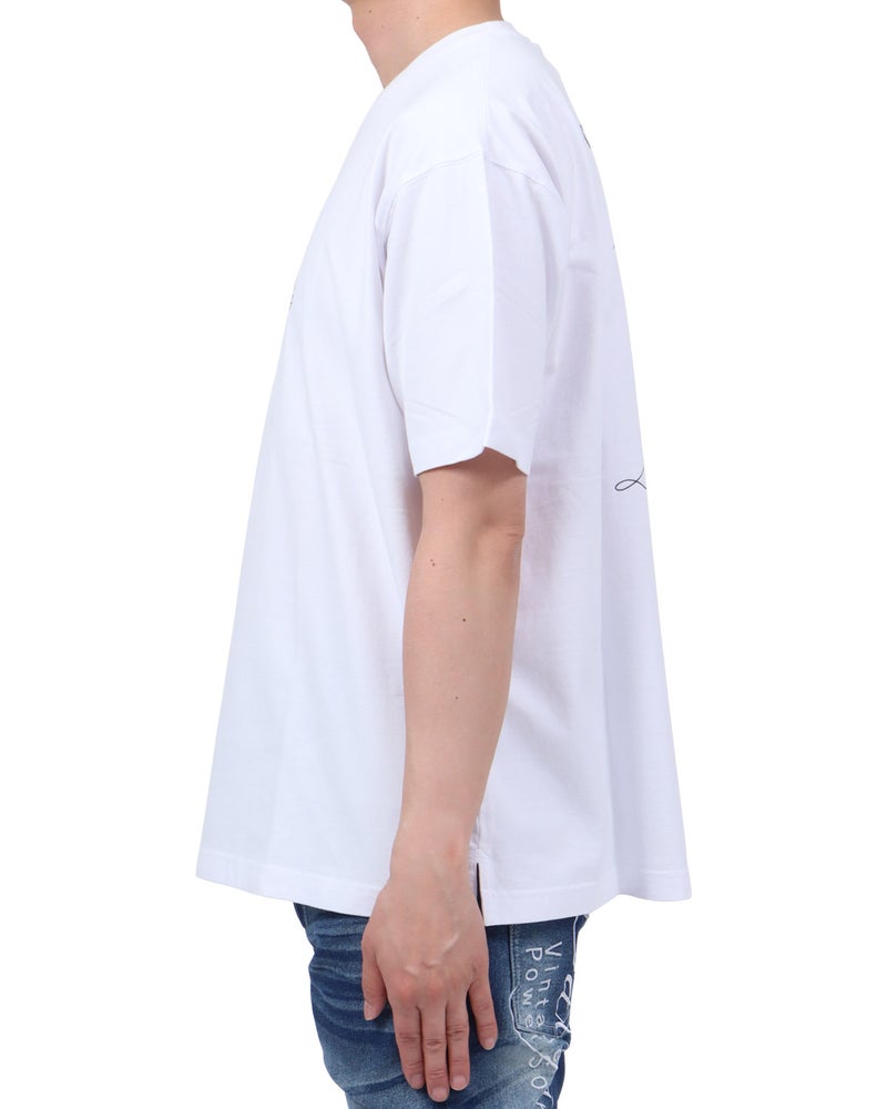 ホワイト：174cm62kg(Lサイズ着用)