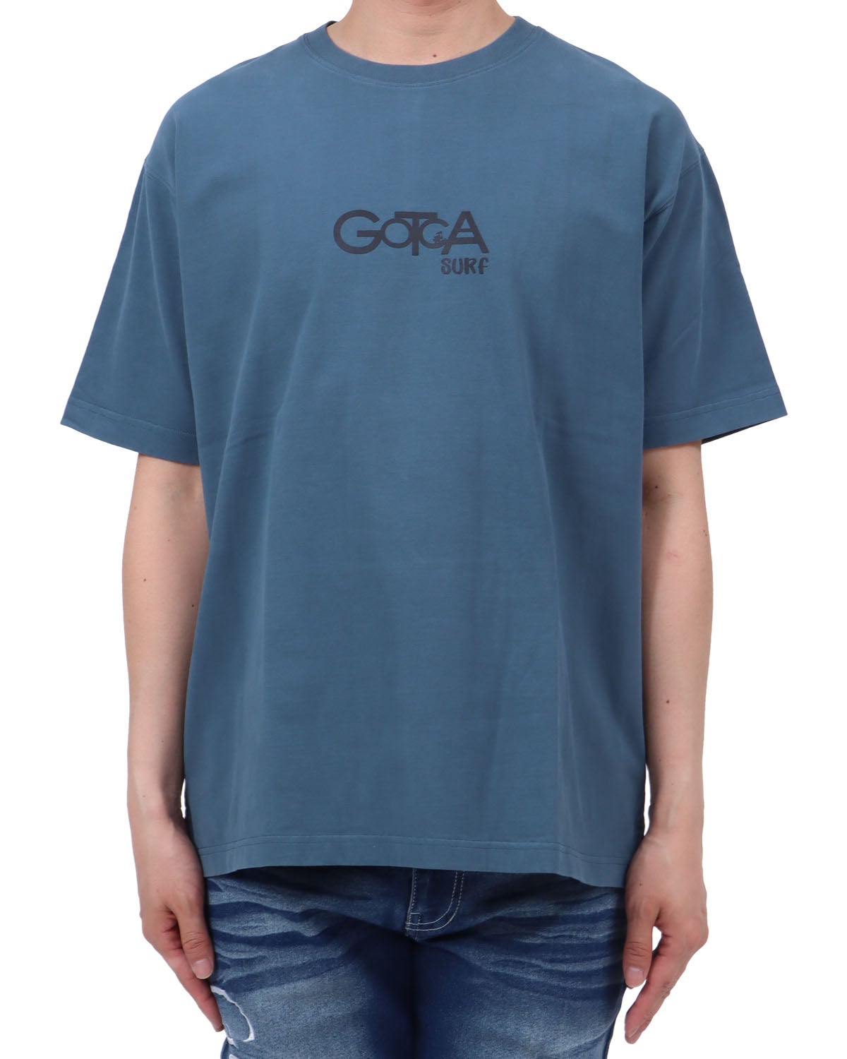 ネイビー：174cm62kg(Lサイズ着用)