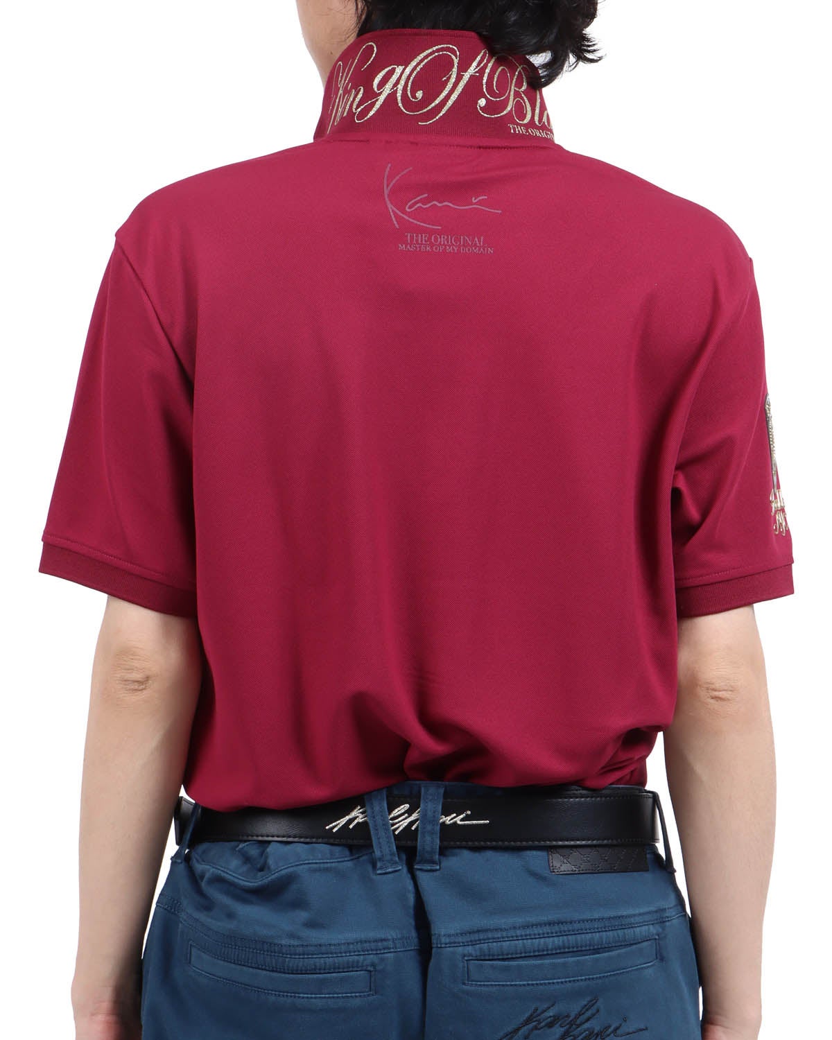 バーガンディ：173cm63kg(Lサイズ着用)