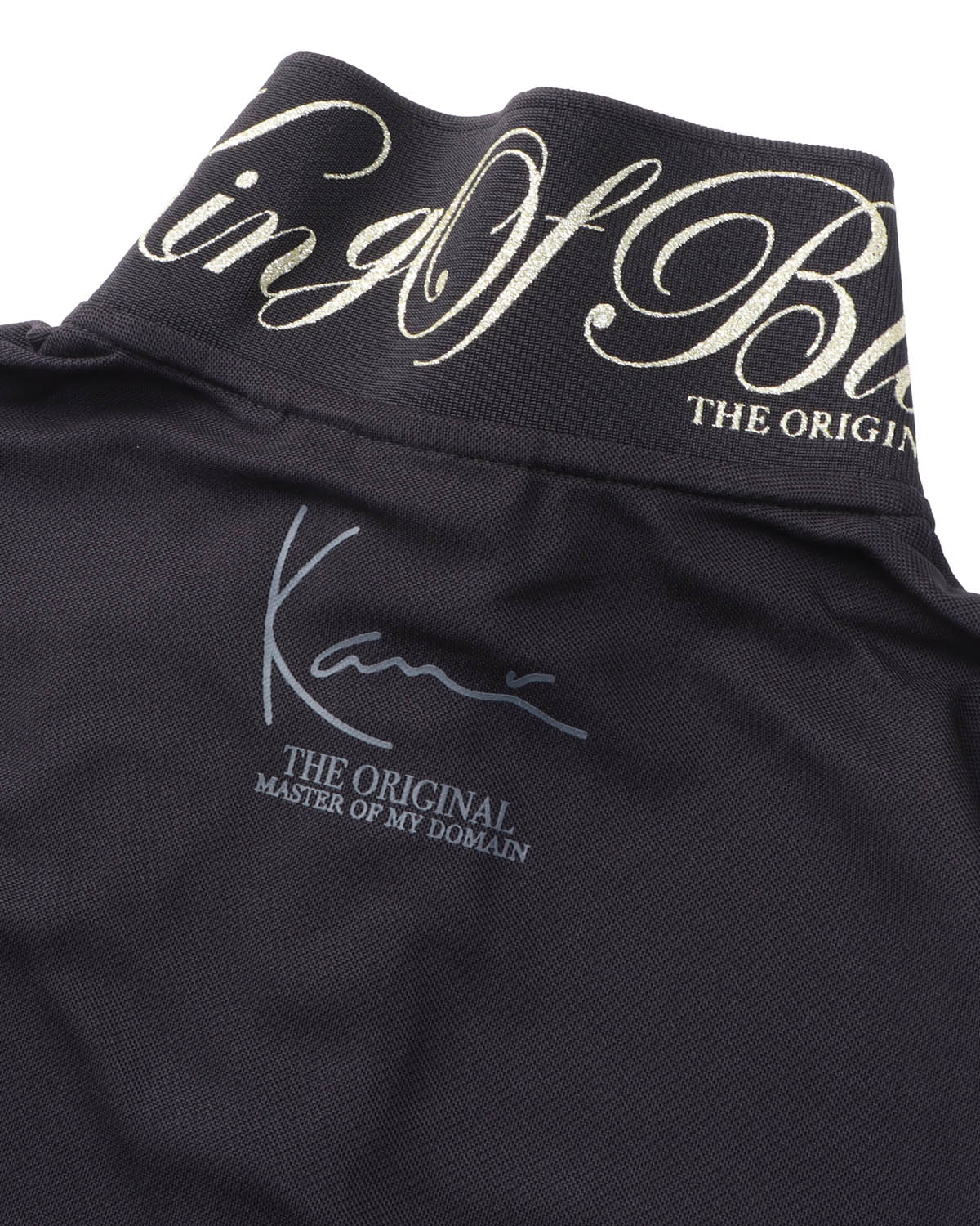Karl Kani GOLF] ドライ UVカット 鹿の子 メタル ベーシック ポロ