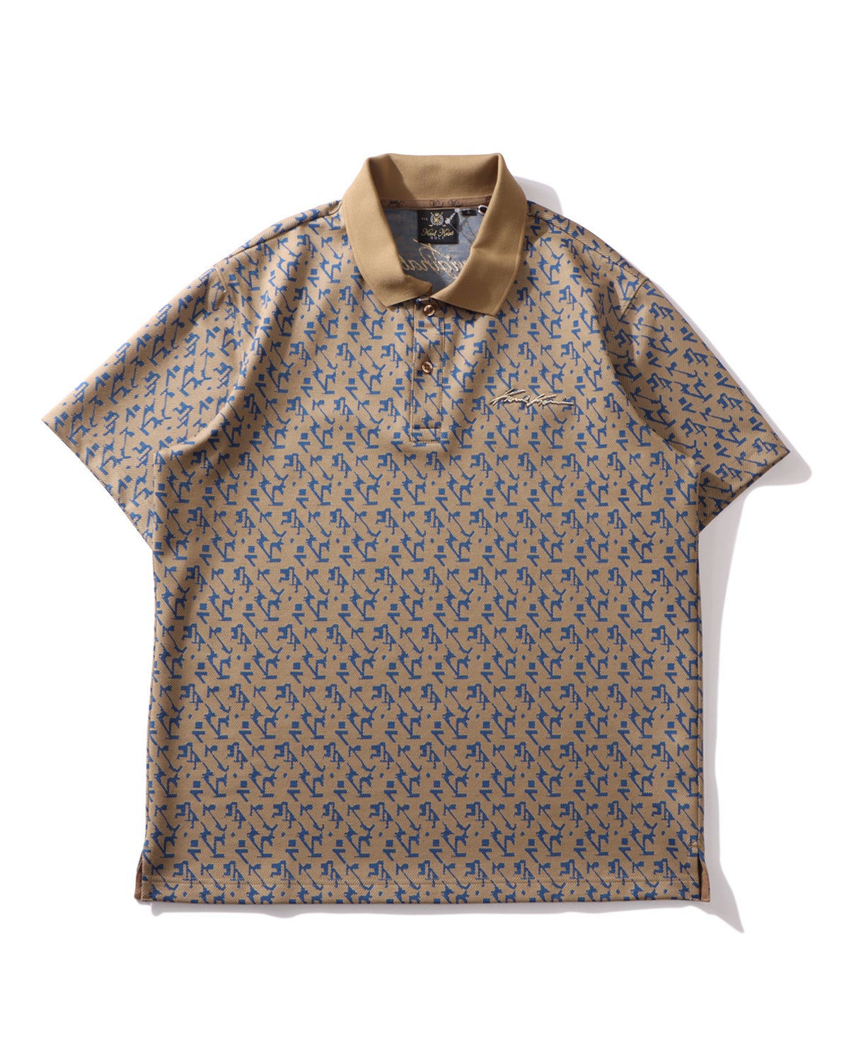 ジャカード 総柄 ポロ