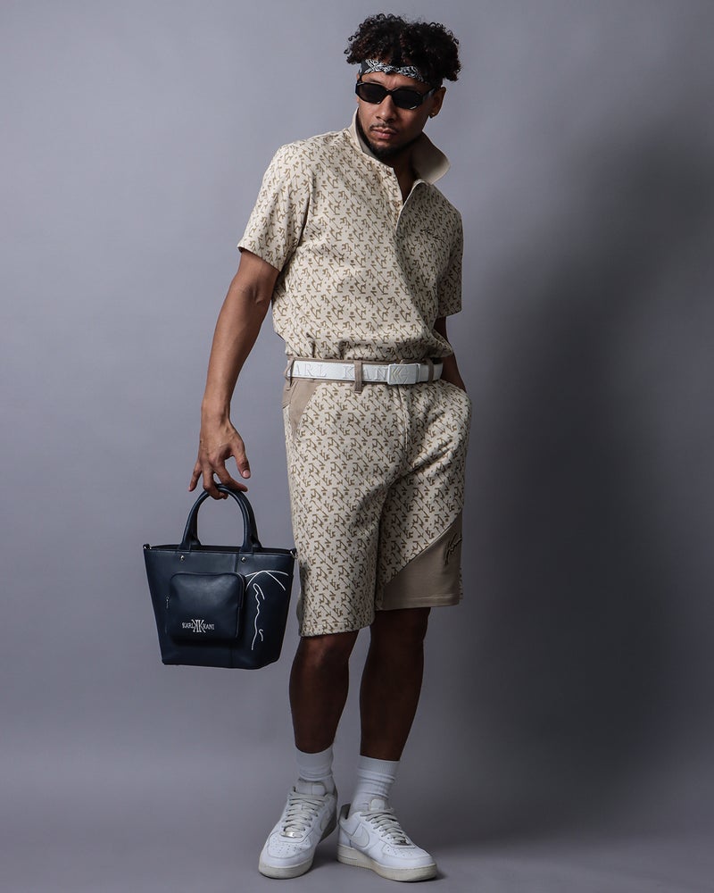 ベージュ：183cm(Lサイズ着用)