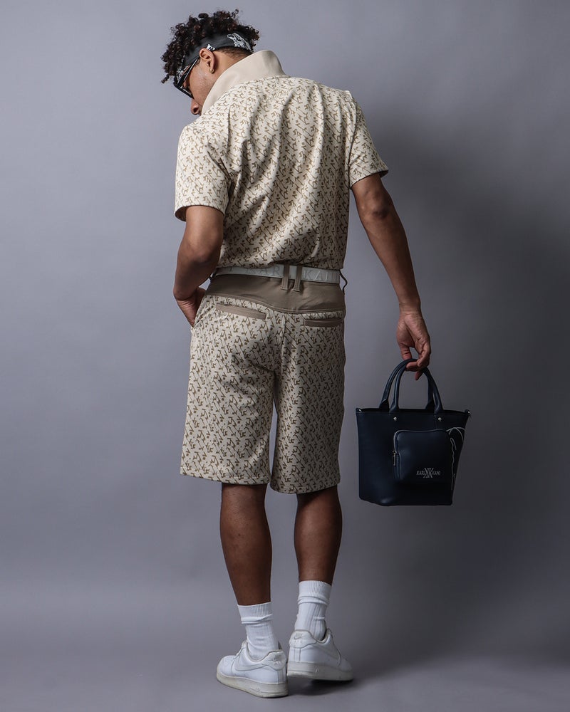 ベージュ：183cm(Lサイズ着用)