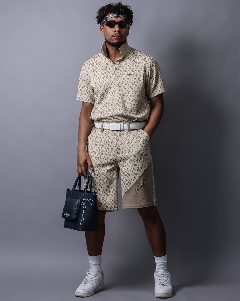 ベージュ：183cm(Lサイズ着用)