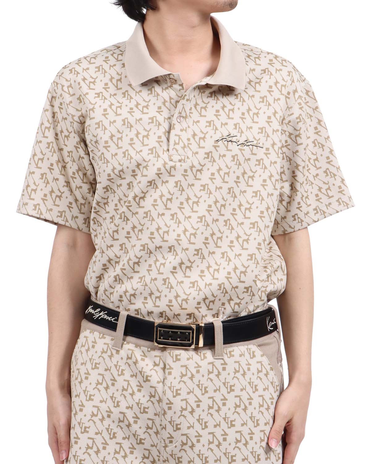 ベージュ：173cm63kg(Lサイズ着用)