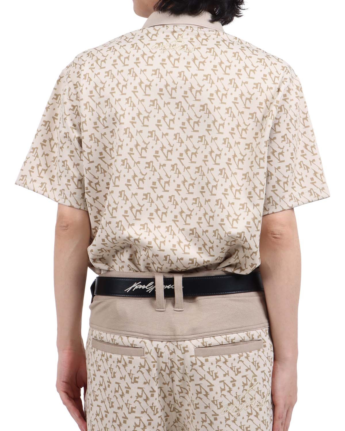 ベージュ：173cm63kg(Lサイズ着用)