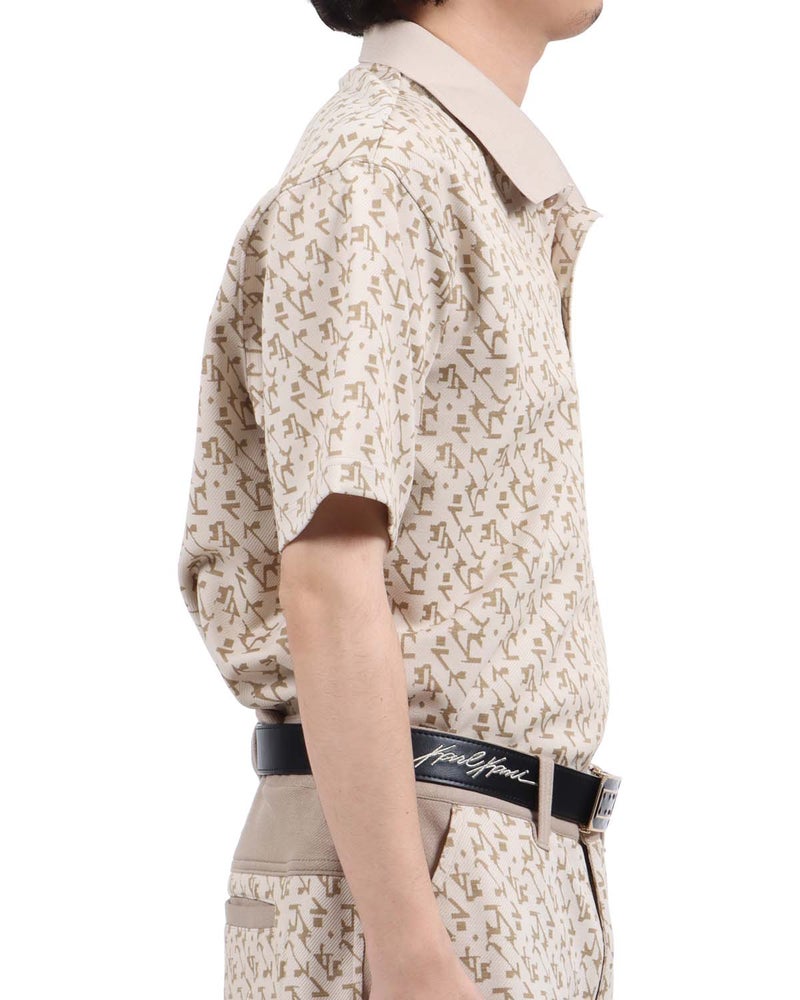 ベージュ：173cm63kg(Lサイズ着用)