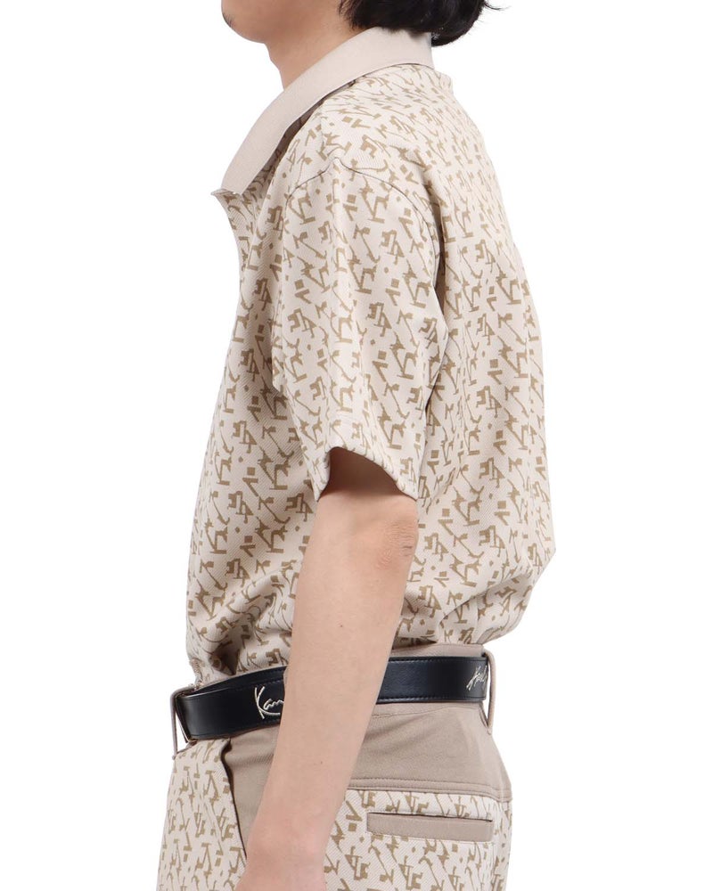 ベージュ：173cm63kg(Lサイズ着用)