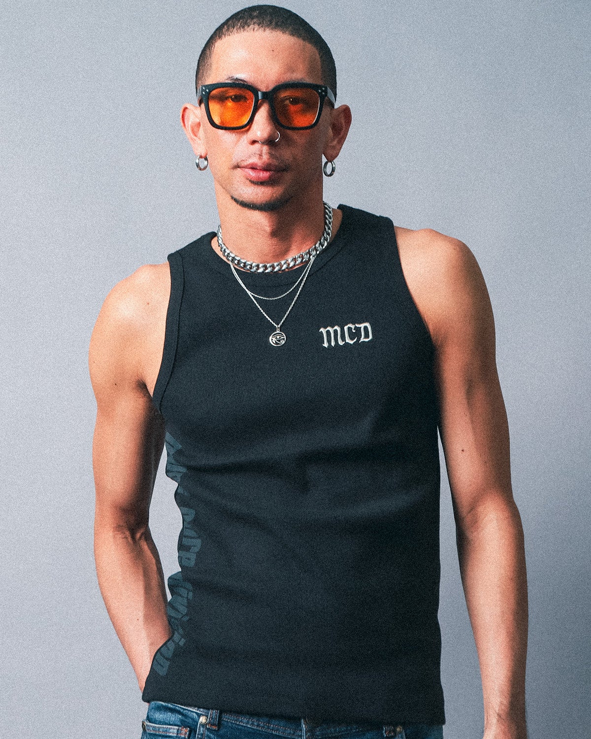 ブラック：183cm(Mサイズ着用)