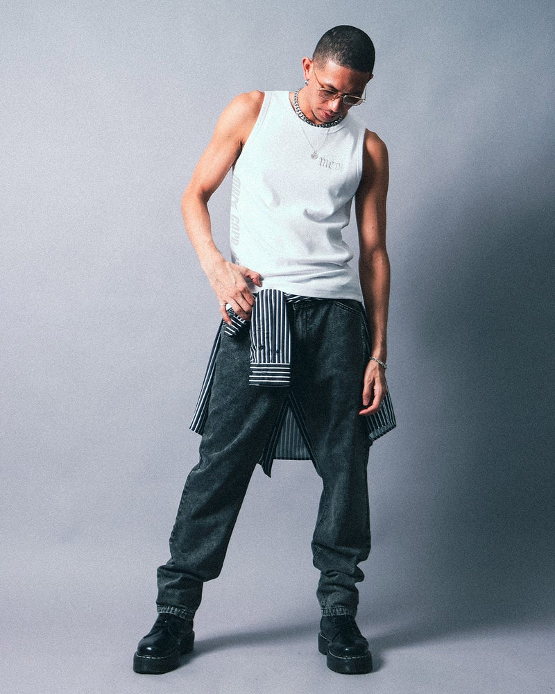 ムラ ケミカルブリーチ デニムパンツ