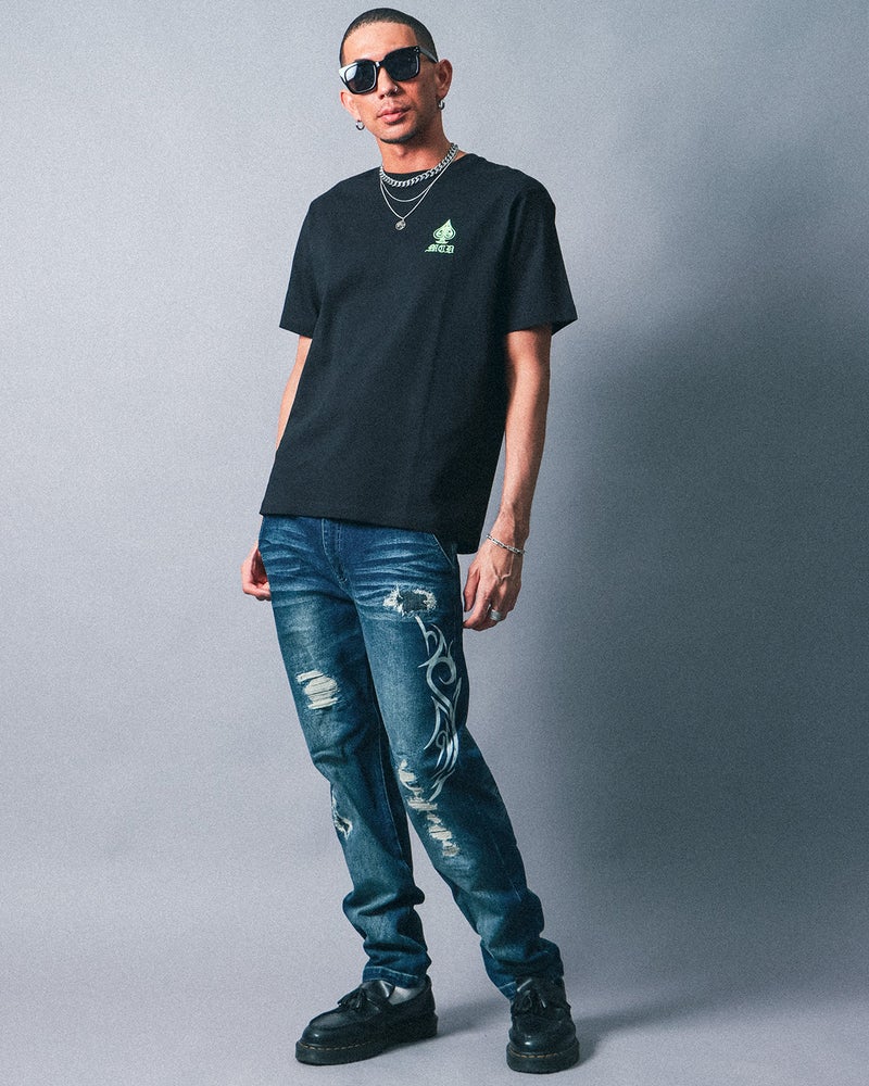 ブラック：183cm(Lサイズ着用)