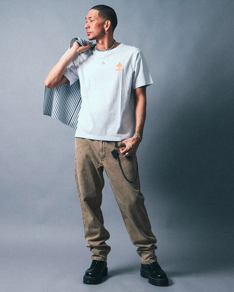 ムラ ケミカルブリーチ デニムパンツ