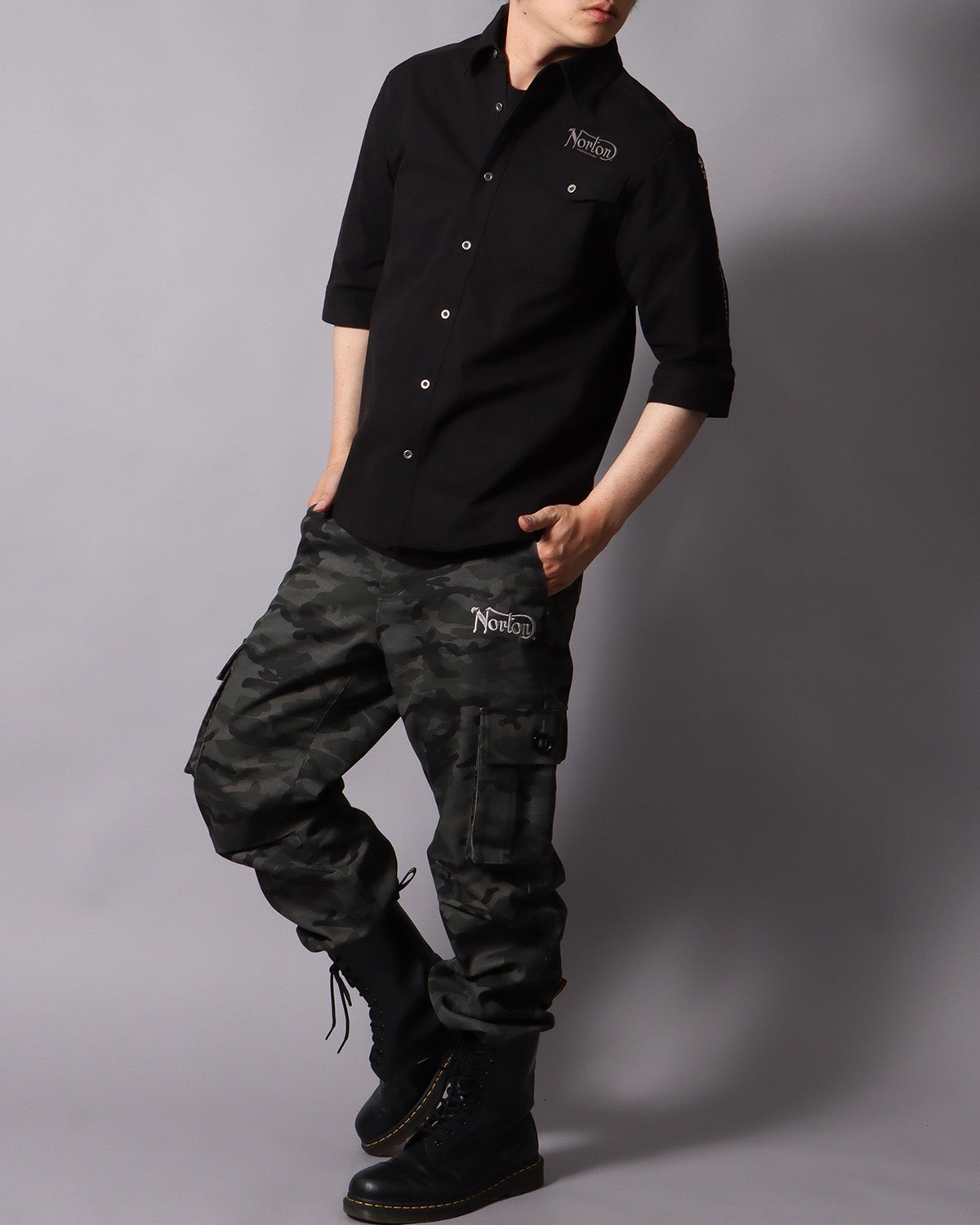 ブラック：178cm/75kg(Lサイズ着用）