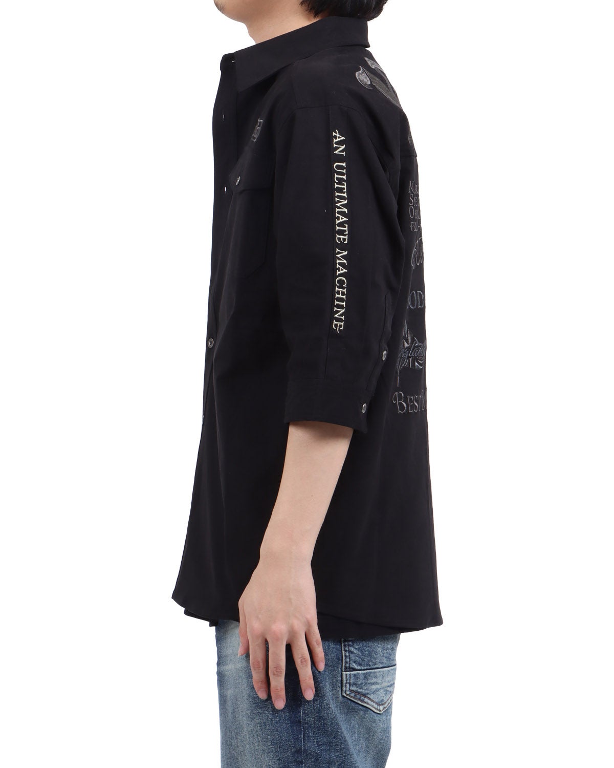 ブラック：173cm63kg(Lサイズ着用)