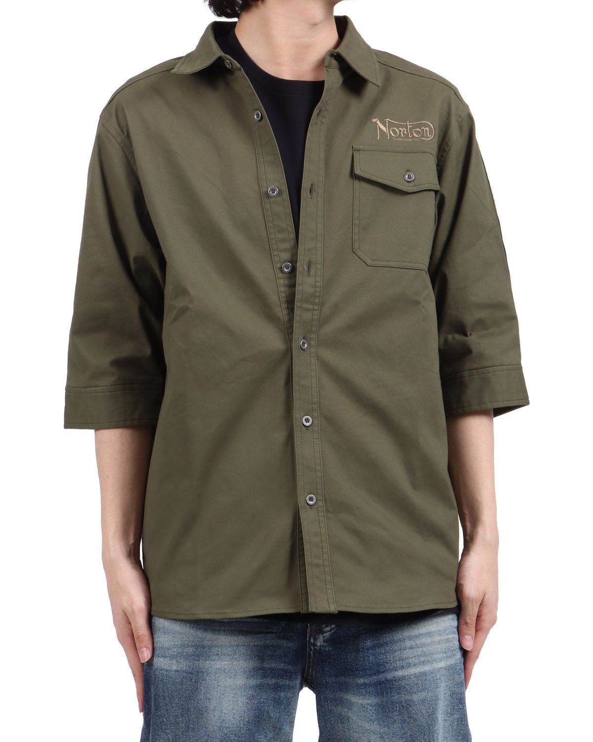 カーキ：173cm63kg(Lサイズ着用)