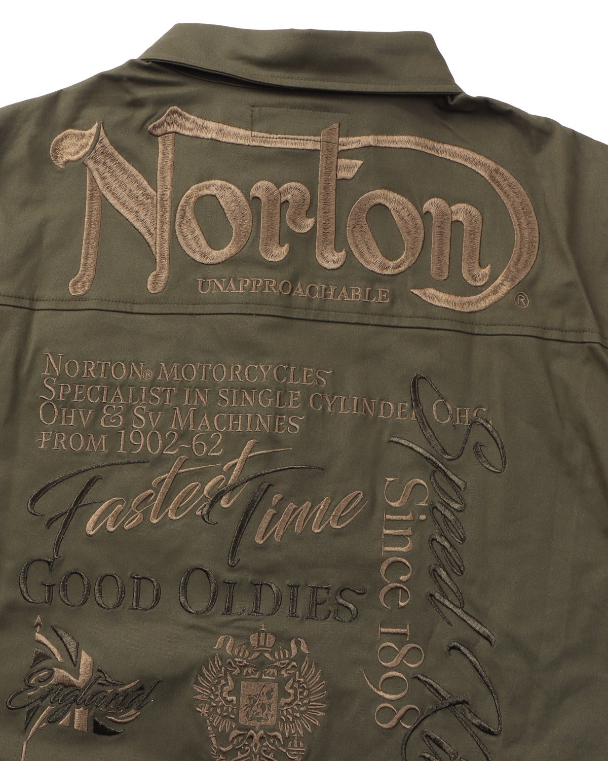 Norton] ストレッチ ショルダー ライン ミリタリー 7分袖 シャツ