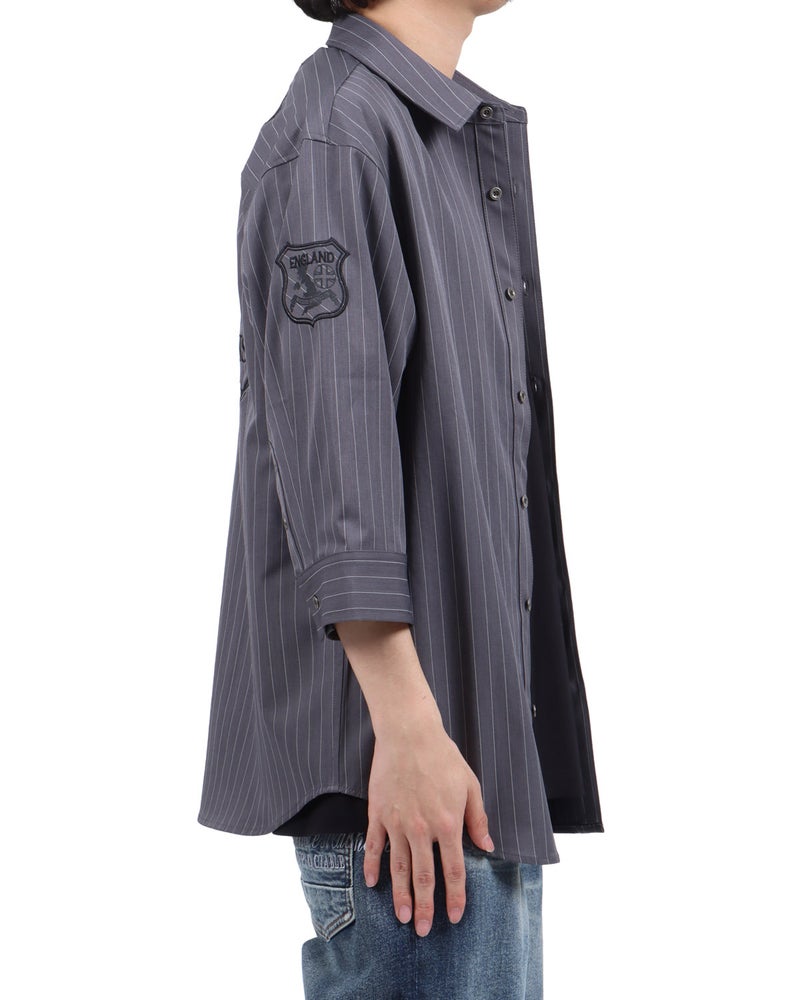 グレー：173cm63kg(Lサイズ着用)