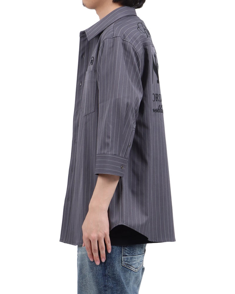 グレー：173cm63kg(Lサイズ着用)