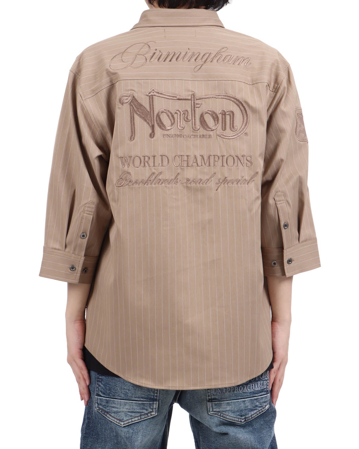 サンドベージュ：173cm63kg(Lサイズ着用)