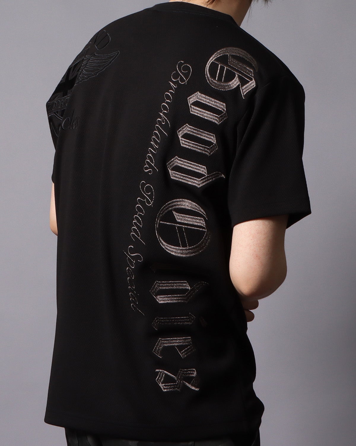 メタル ブライト ジャカード V-T