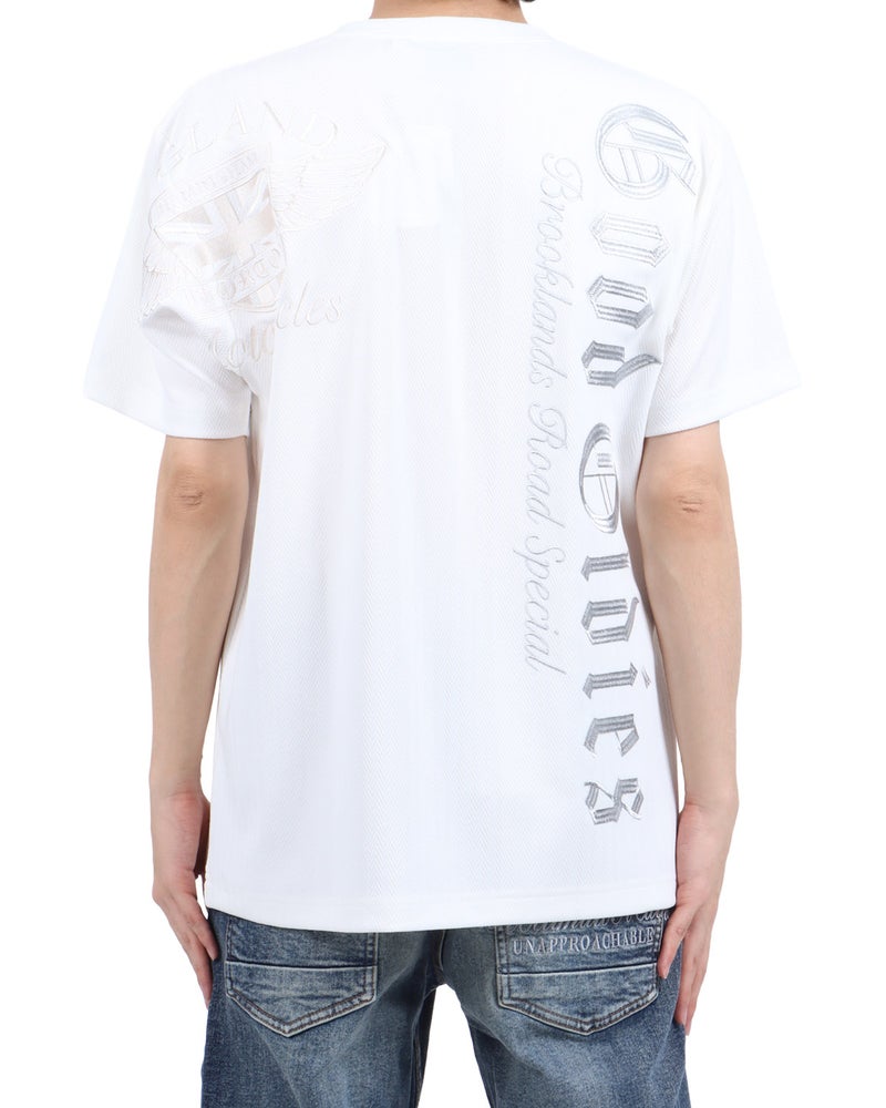 ホワイト：173cm63kg(Lサイズ着用)