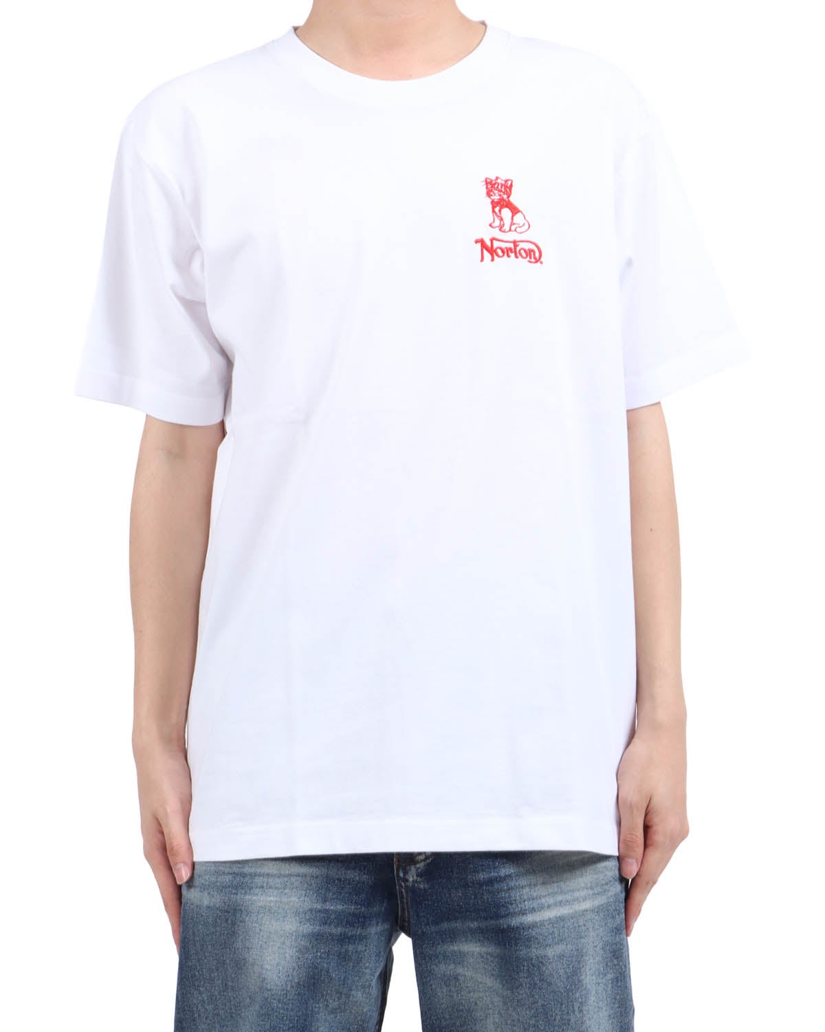 ホワイト：173cm63kg(Lサイズ着用)