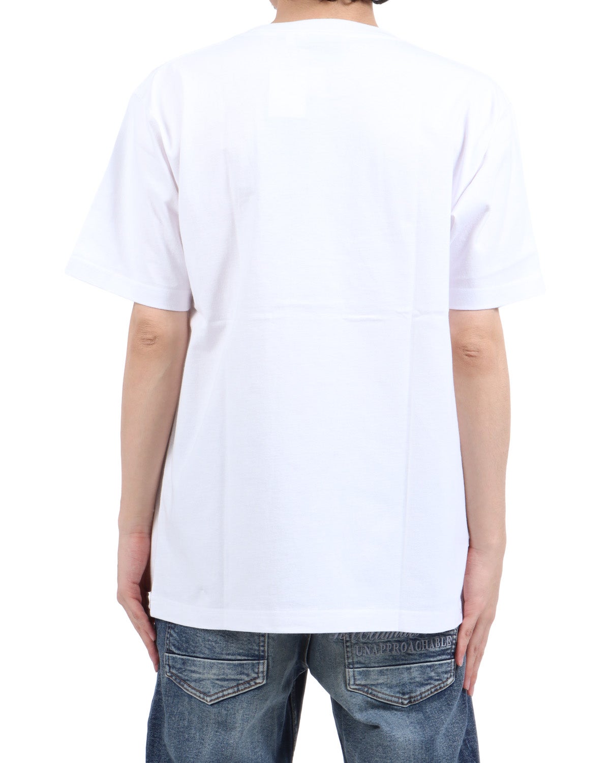 ホワイト：173cm63kg(Lサイズ着用)