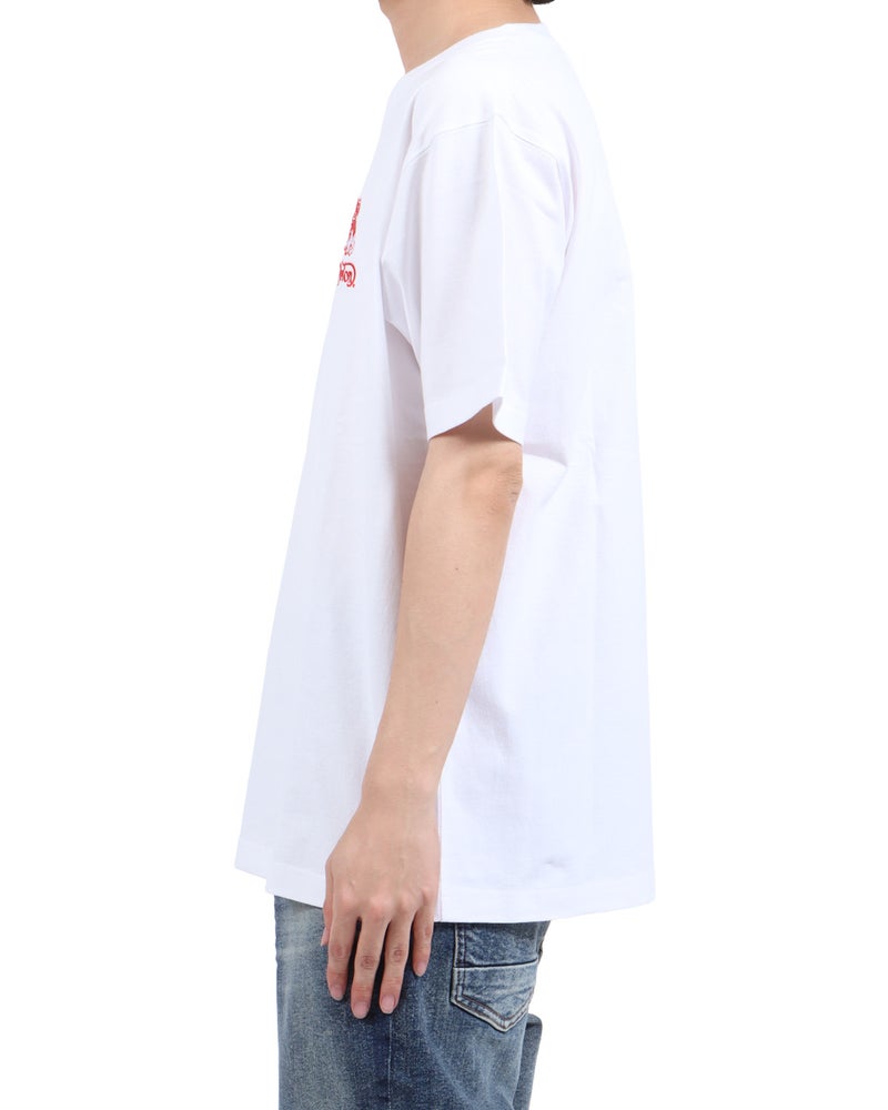 ホワイト：173cm63kg(Lサイズ着用)