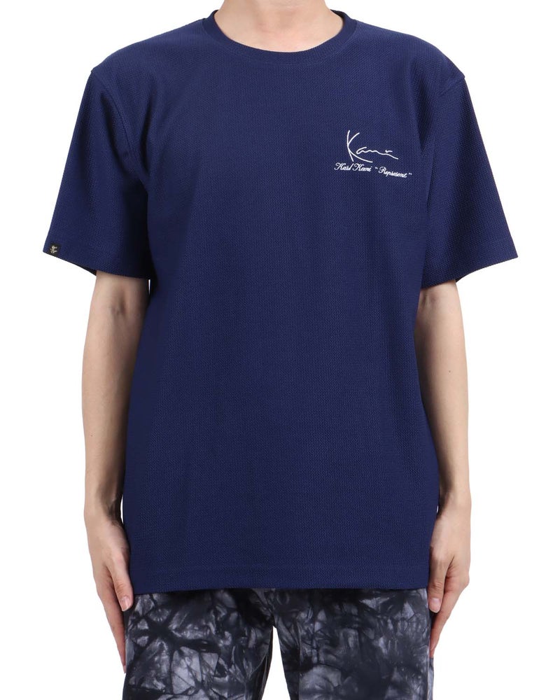 ネイビー：173cm63kg(Lサイズ着用)