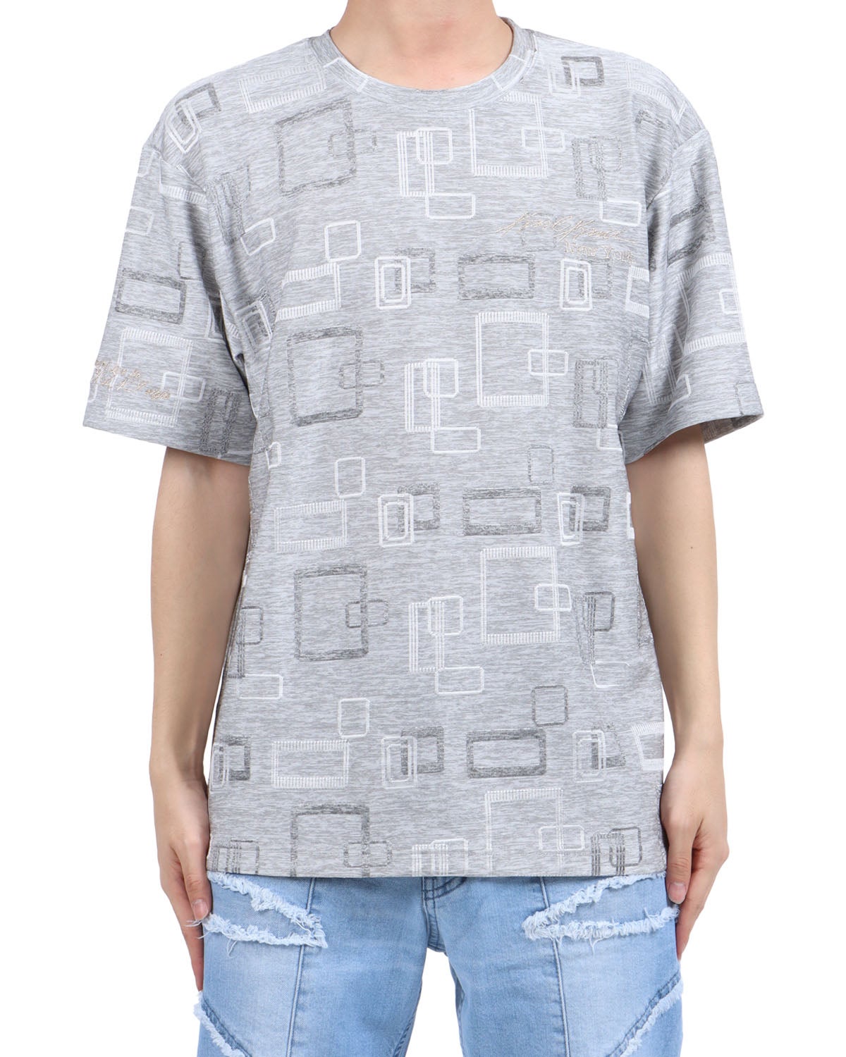 グレー：173cm63kg(Lサイズ着用)