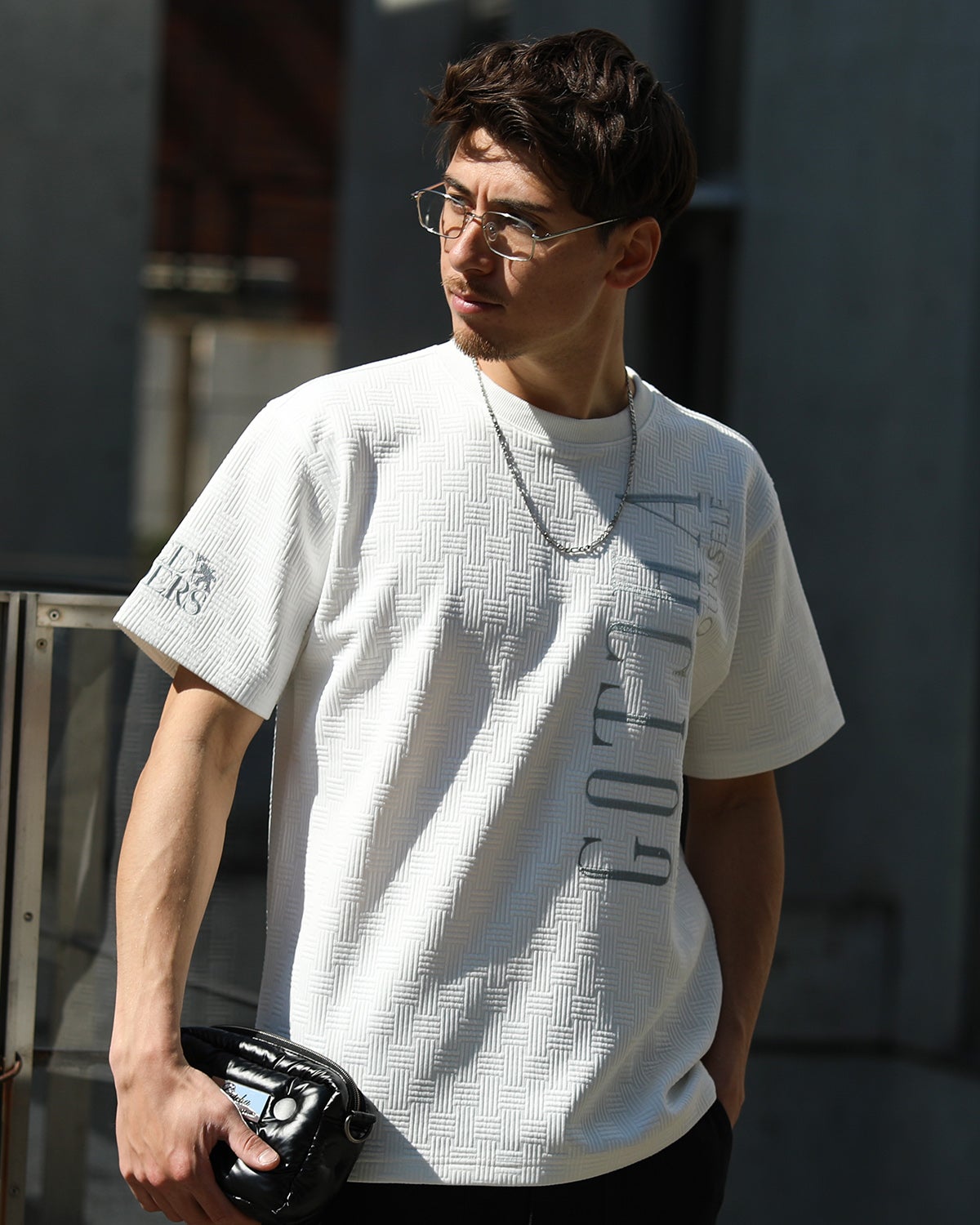 ホワイト：180cm/70kg(Lサイズ着用)