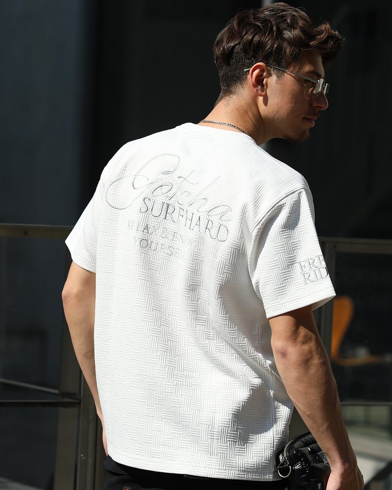 ホワイト：180cm/70kg(Lサイズ着用)