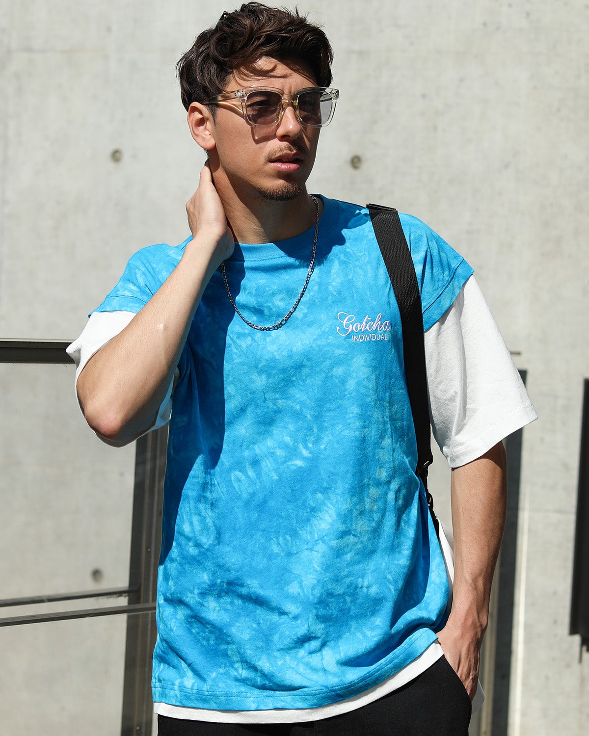 タイダイ フェイク レイヤード T