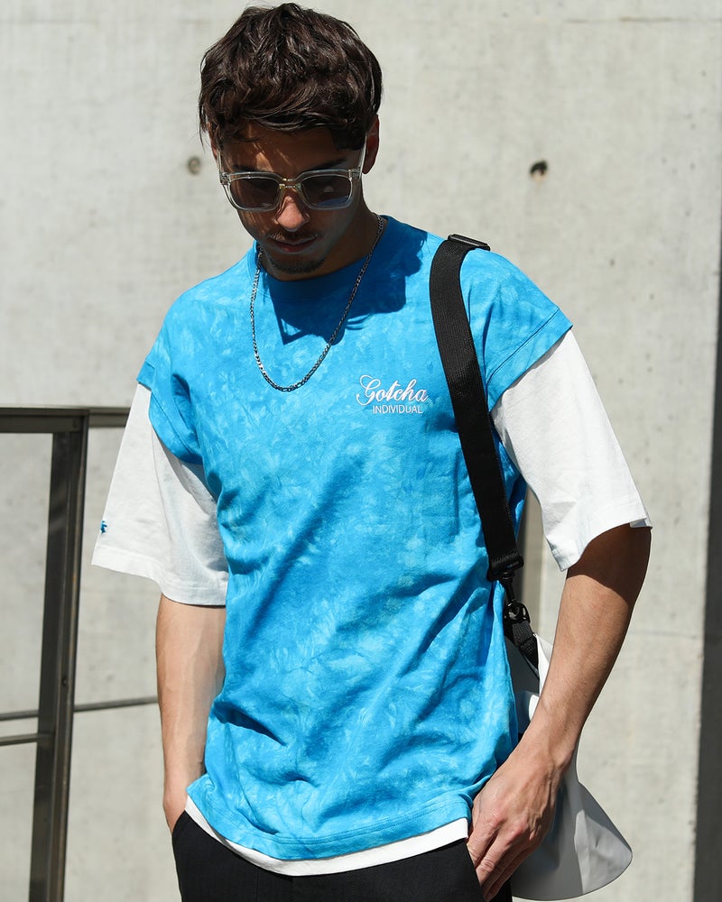 ターコイズ：180cm/70kg(Lサイズ着用)