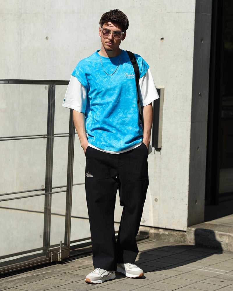 ターコイズ：180cm/70kg(Lサイズ着用)