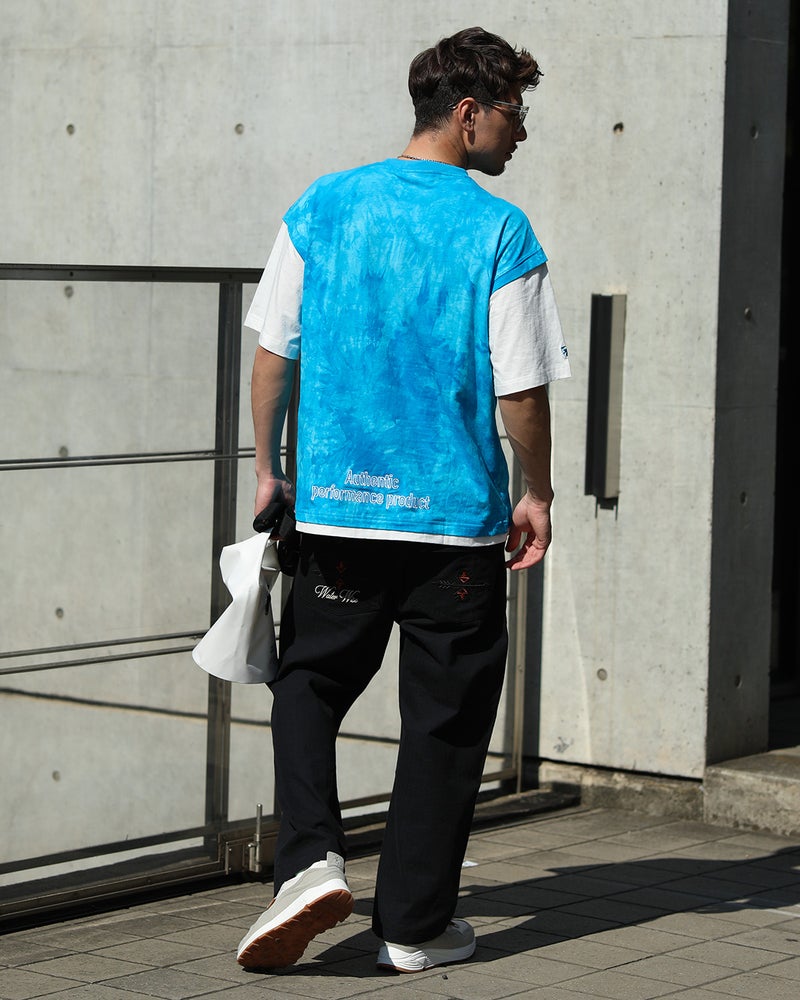 ターコイズ：180cm/70kg(Lサイズ着用)