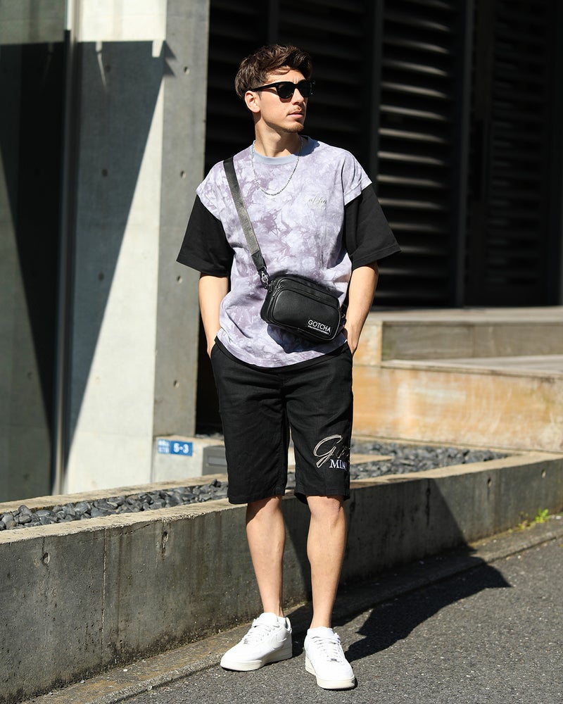 グレー：180cm/70kg(Lサイズ着用)