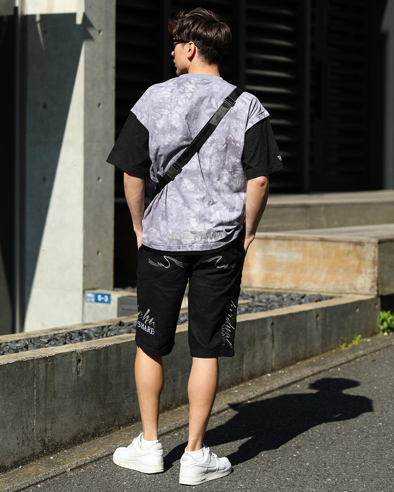 グレー：180cm/70kg(Lサイズ着用)