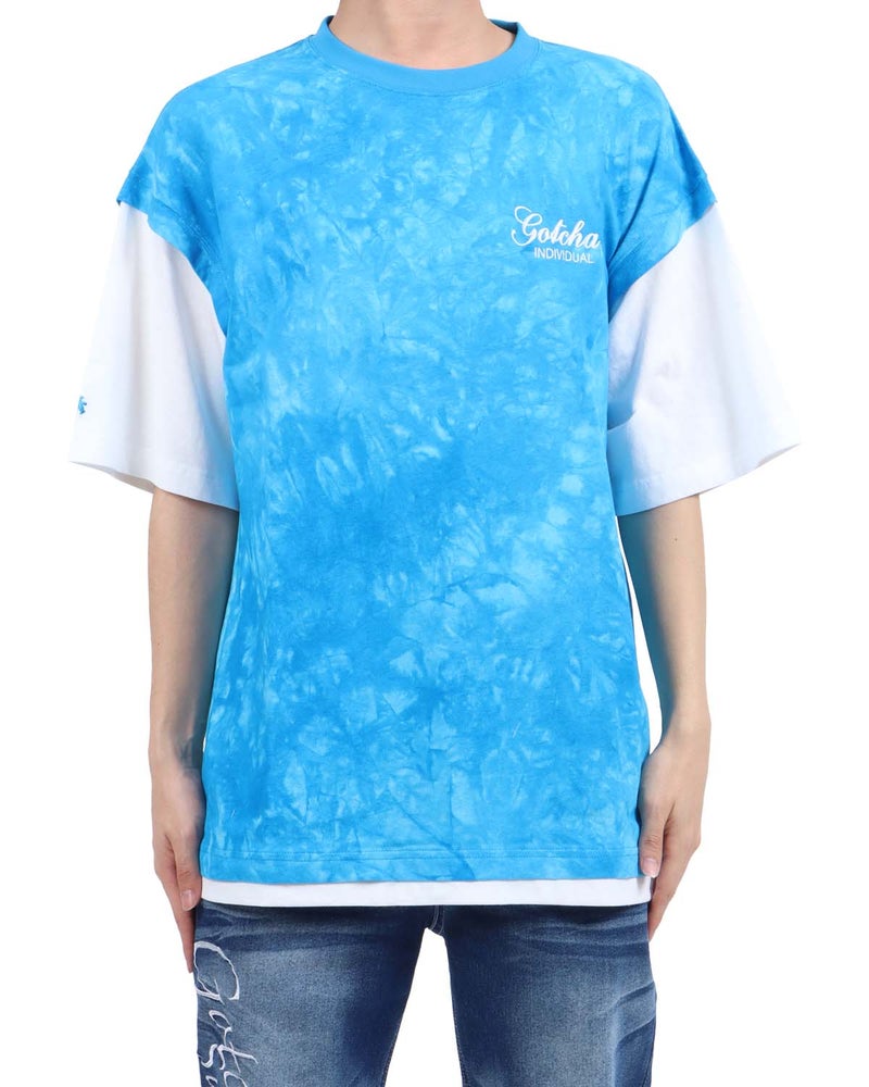 ターコイズ：173cm63kg(Lサイズ着用)