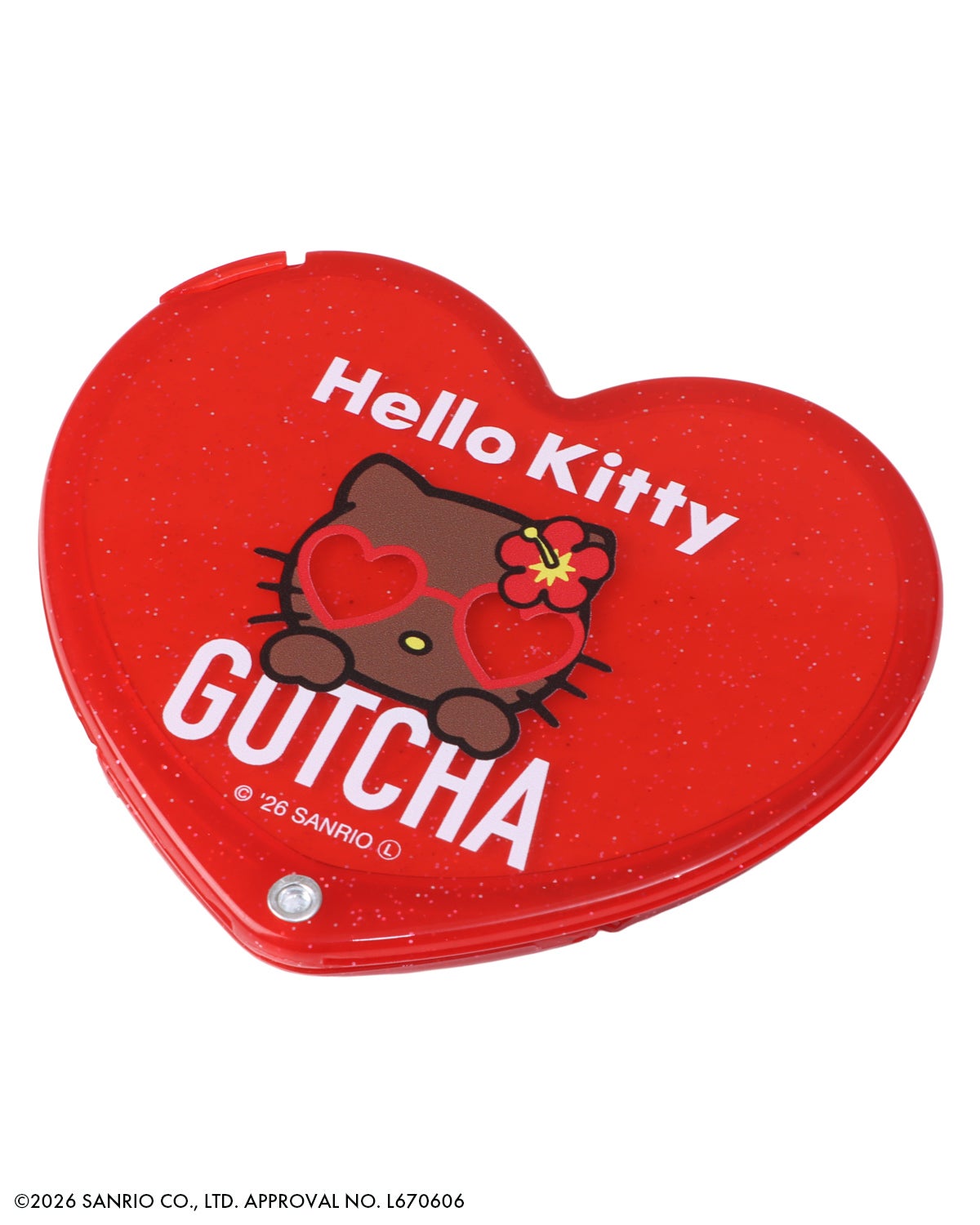 GOTCHA] 日焼け ハローキティ 折りたたみミラー | PEET ONLINE STORE