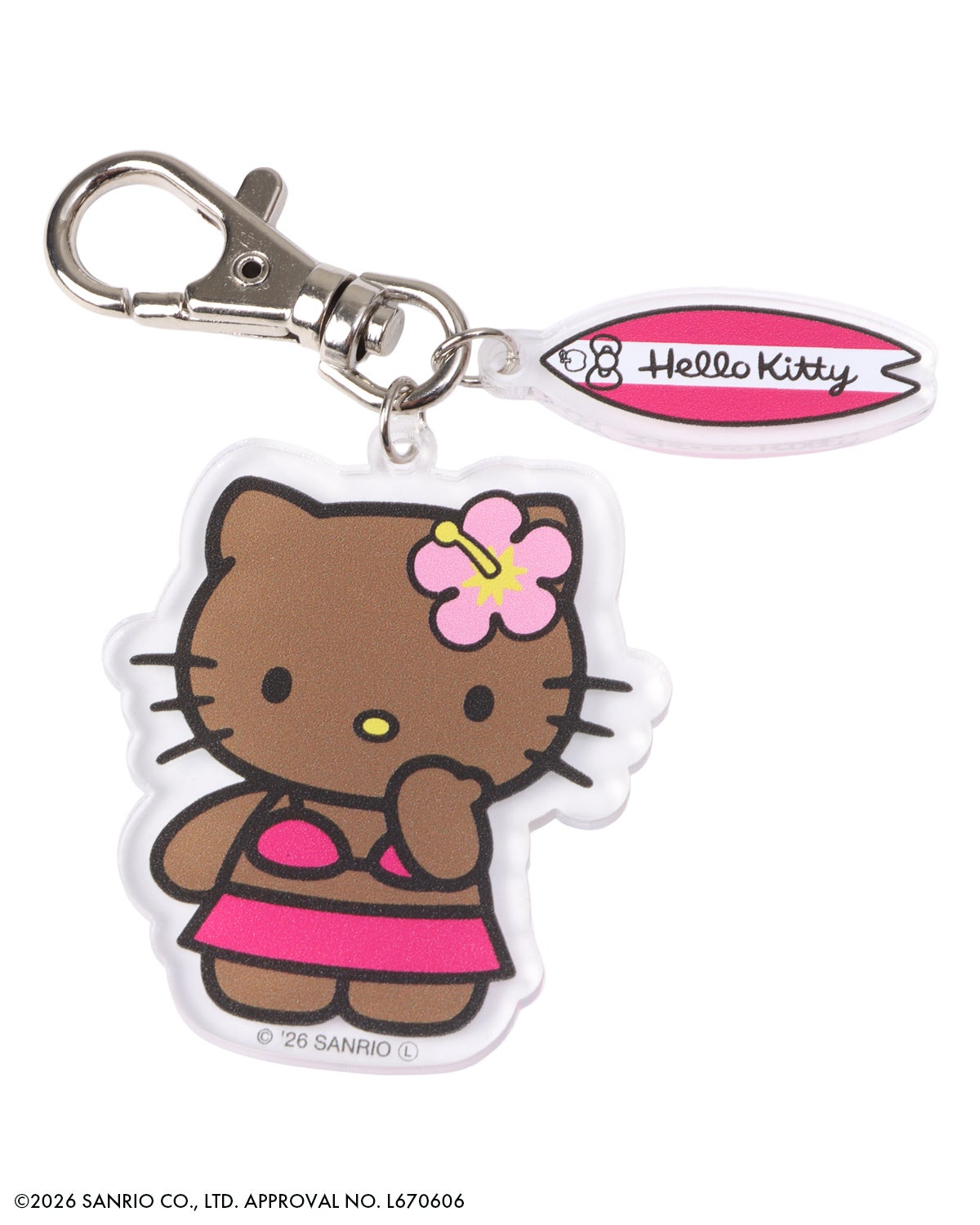 GOTCHA] 日焼け ハローキティ アクリルキーホルダー | PEET ONLINE STORE