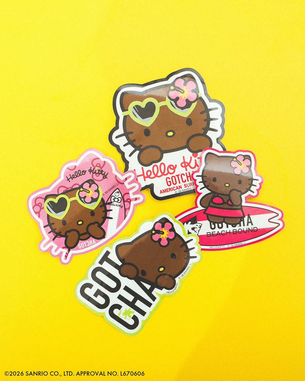 日焼け ハローキティ ステッカー