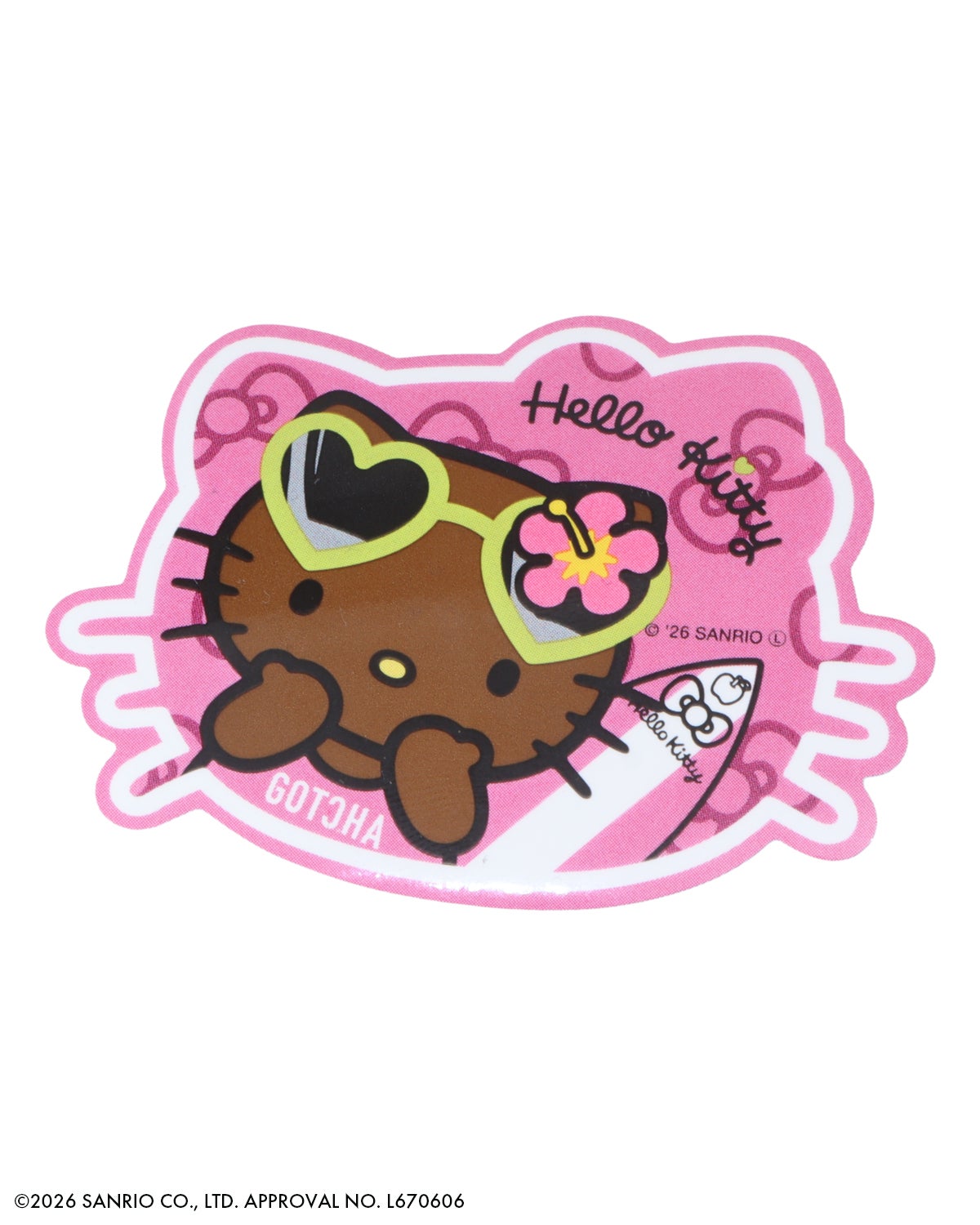 GOTCHA] 日焼け ハローキティ ステッカー | PEET ONLINE STORE