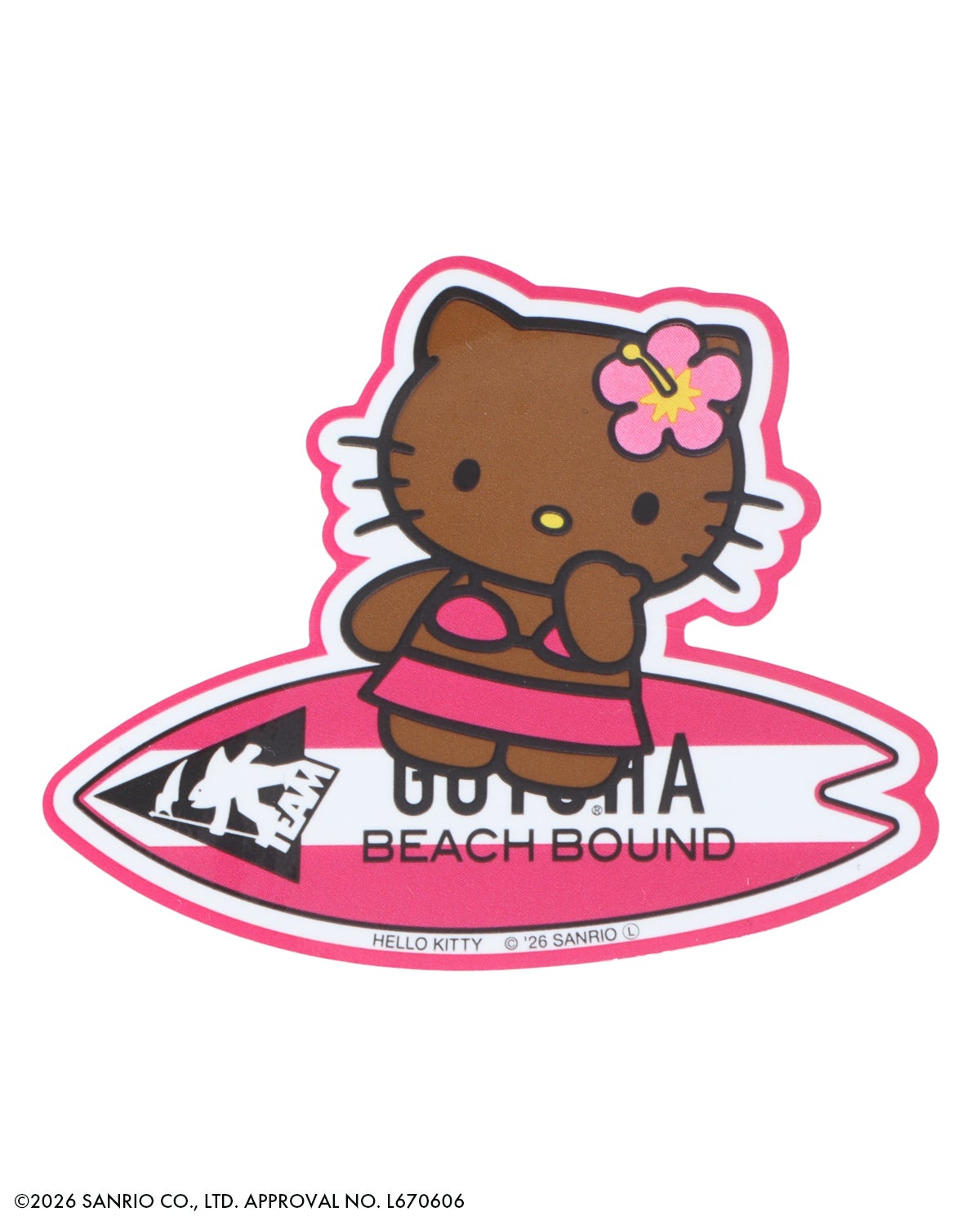 GOTCHA] 日焼け ハローキティ ステッカー | PEET ONLINE STORE