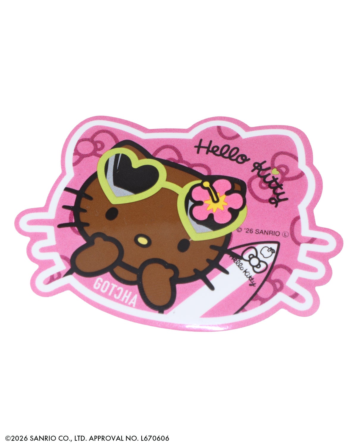 GOTCHA] 日焼け ハローキティ ステッカー | PEET ONLINE STORE