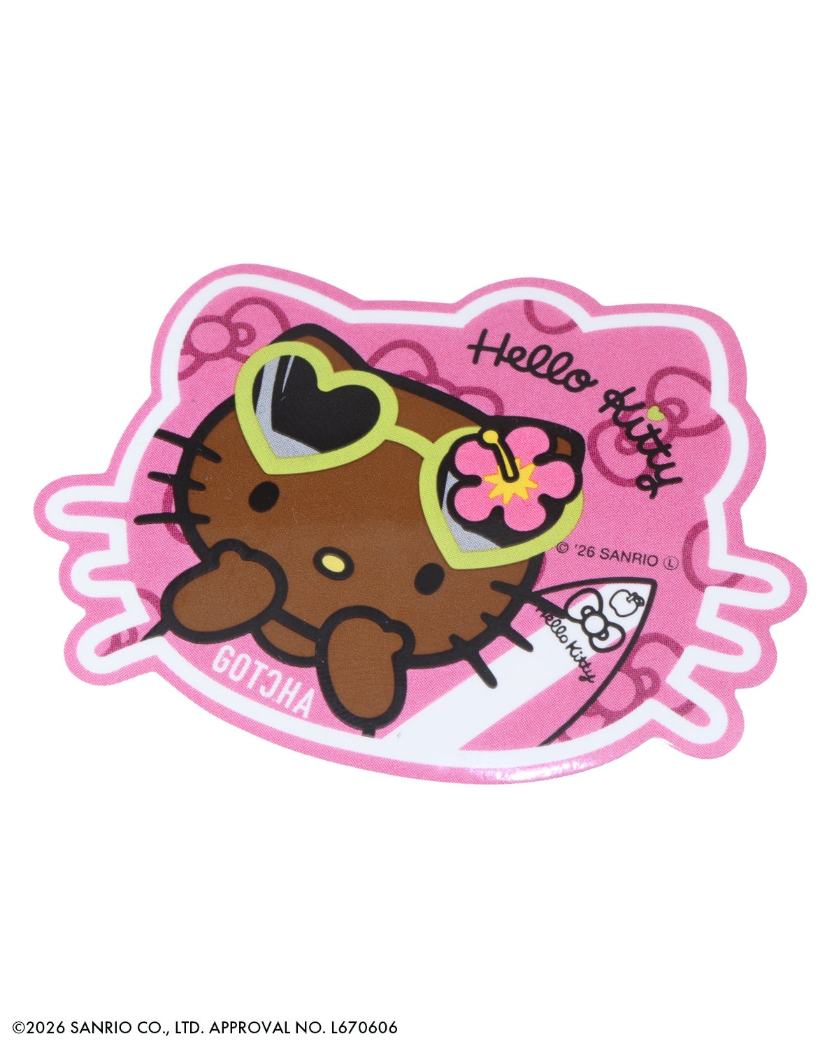 GOTCHA] 日焼け ハローキティ ステッカー | PEET ONLINE STORE